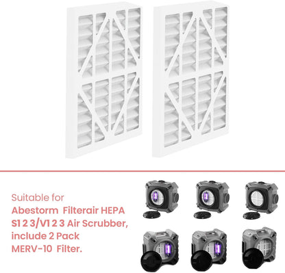 Abestorm MERV-10 Air Filter for Filteair HEPA S1 S2 S3 / Filteair HEPA V1 V2 V3 Air Scrubber