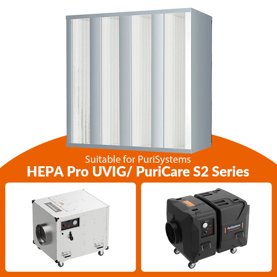 Pure HEPA Filter For HEPA Pro UVIG/ PuriCare S2/ S2 UV/ S2 UVIG Air Scrubber - 1 Pack